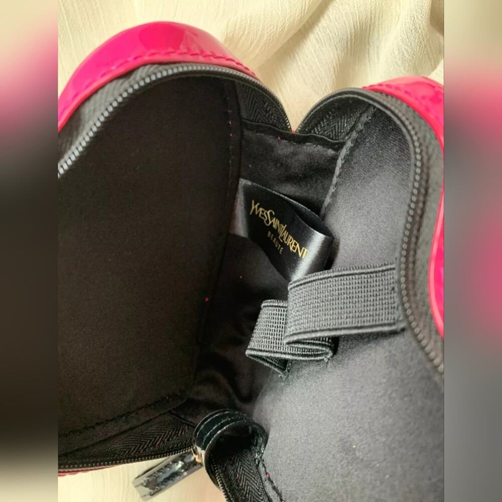 Yves Saint Laurent Pink Heart-Shaped Makeup Bag - Picture 5 of 7